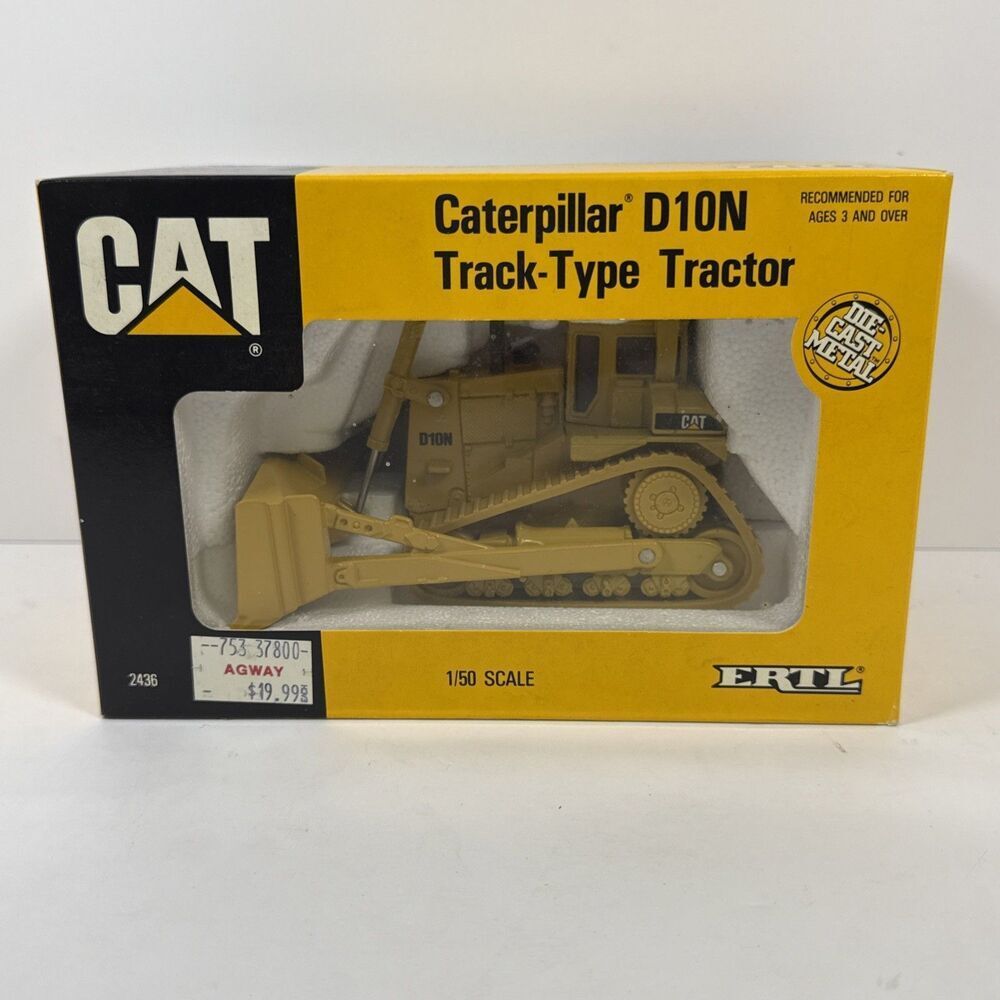 ERTL 1:50 Scale Highly Detailed Caterpillar D10N Bulldozer Track-Type Tractor